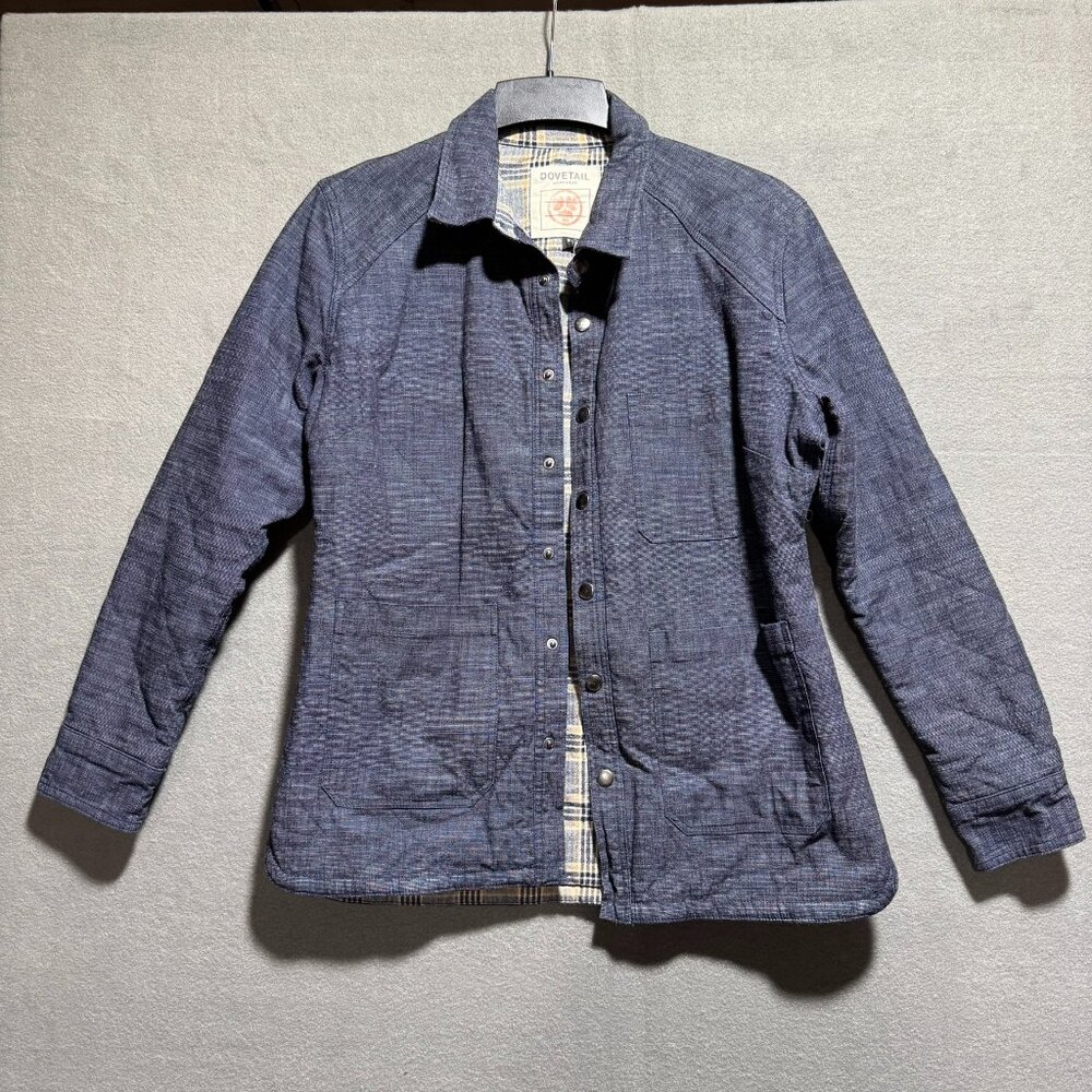 Dovetail Workwear Thompson Work Shirt Jacket Denim Women's Small NWOT